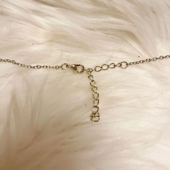 Boho Beveled Arrowhead Style Silver Plate Necklace Size 32” - Picture 4 of 4